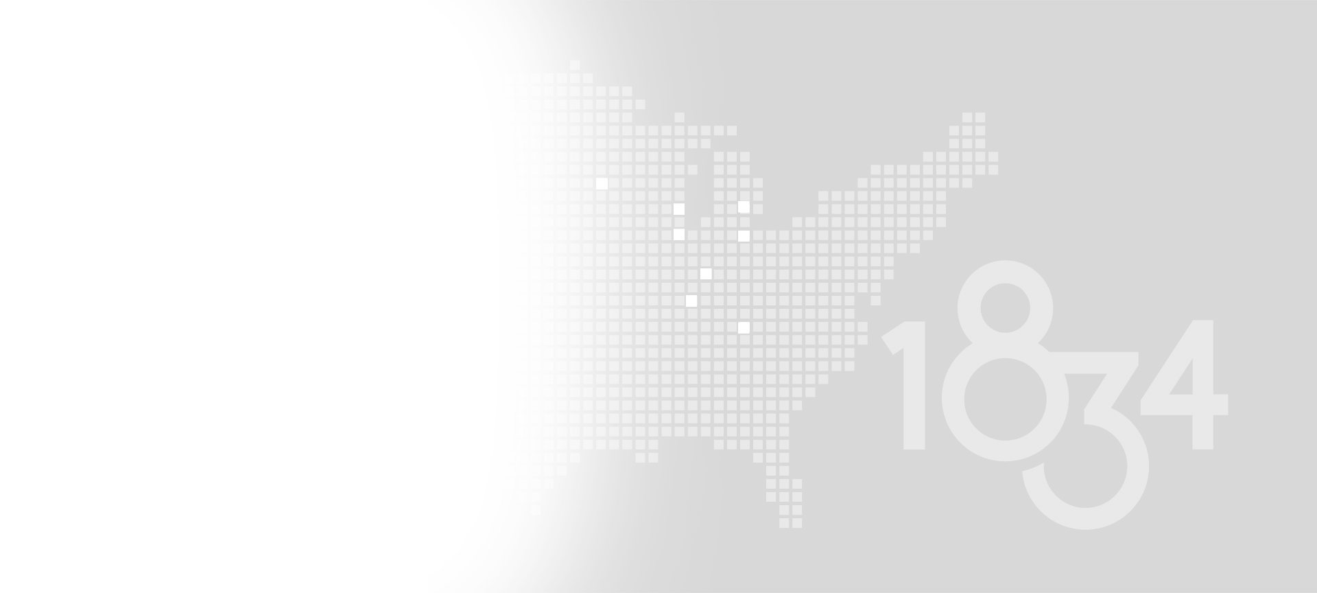 The map of locations for 1834